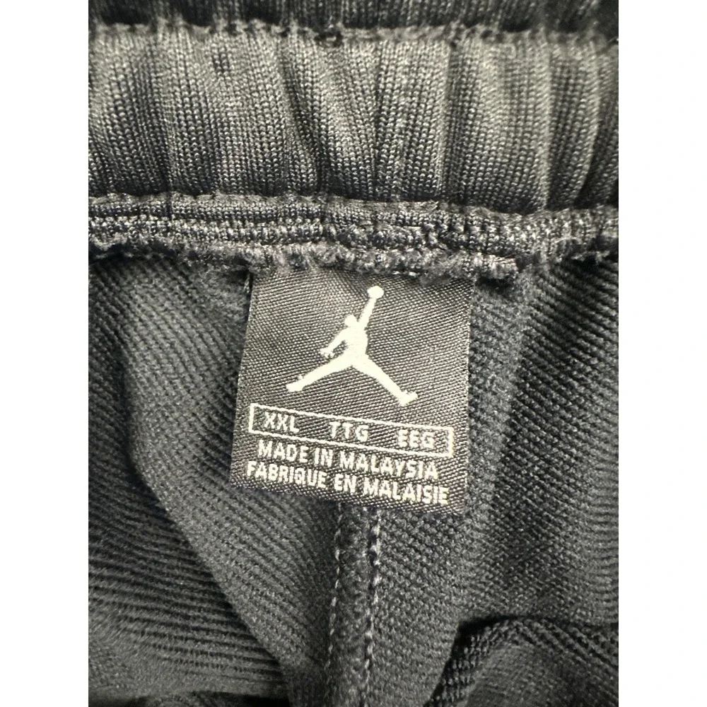 Nike Air Jordan Jogger Pants Mens XXL Black Red Jumpman Athletic Zip Ankle